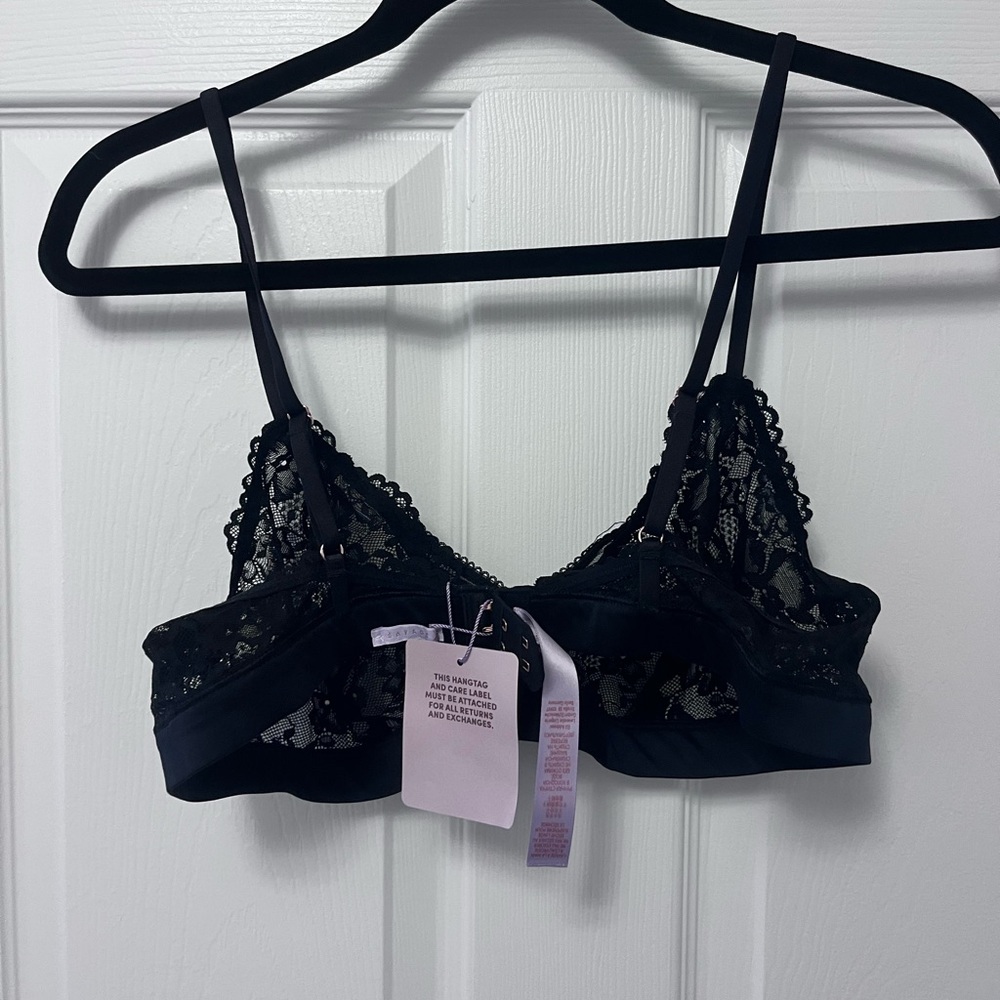 SAVAGE X FENTY FLORAL LACE AND MESH BRALETTE - Picture 9 of 10